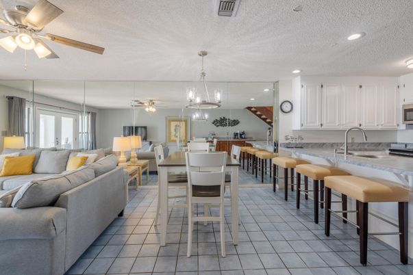 Dining room, Interior, Kitchen, Living room, Pendant Lights, Recessed Lighting