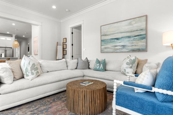 Interior, Living room, Recessed Lighting