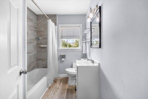Bathroom, Interior, Wood Texture Flooring