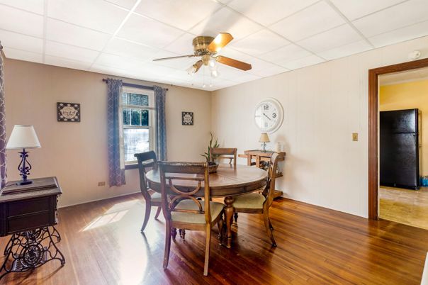 Dining room, Interior, Wood Texture Flooring