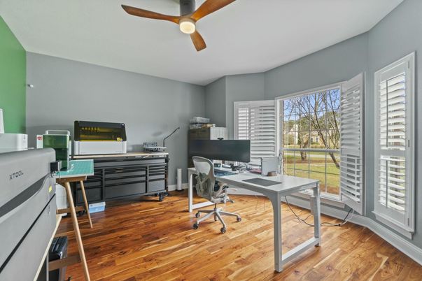 Home Office, Interior, Wood Texture Flooring