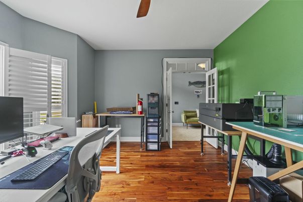 Home Office, Interior, Wood Texture Flooring
