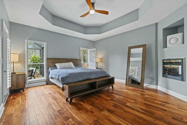Bedroom, Interior, Wood Texture Flooring