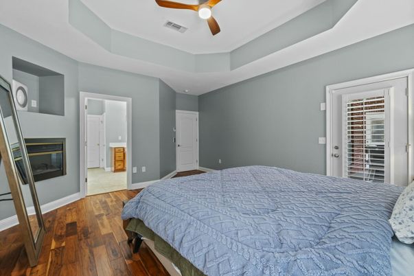 Bedroom, Interior, Wood Texture Flooring