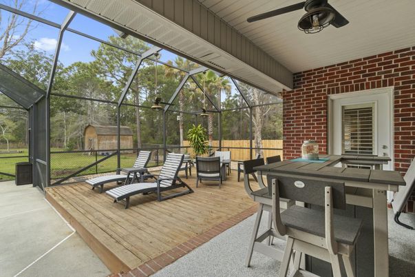 Glass Ceilings, Interior, Stone Walls, Sun Room, Wood Texture Flooring