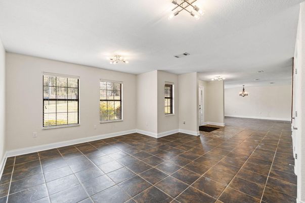 Chandelier, Empty room, Interior