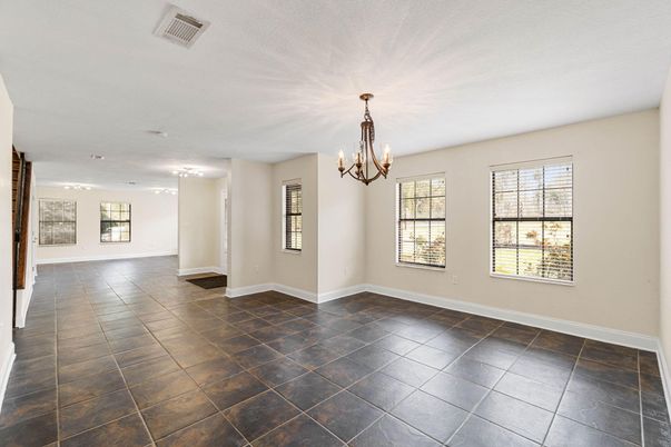 Chandelier, Empty room, Interior