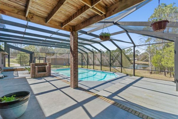 Glass Ceilings, Interior, Pool, Sun Room, Wooden Beams, Wooden Ceilings, Wood Texture Flooring