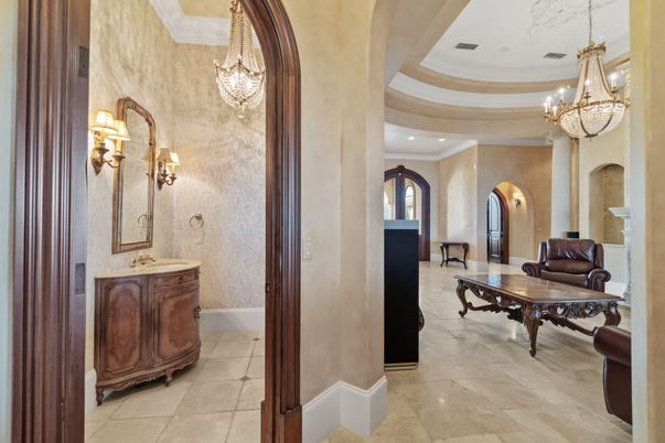Chandelier, Interior, Recessed Lighting