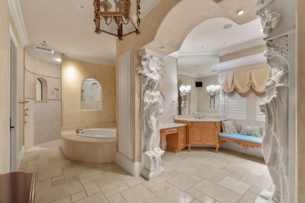 Bathroom, Interior, Recessed Lighting