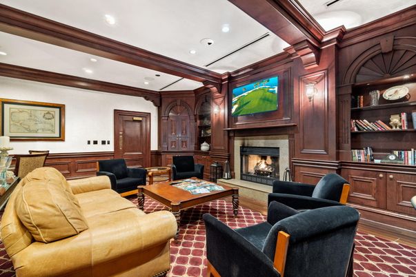 Fireplace, Interior, Living room, Recessed Lighting, Wooden Walls