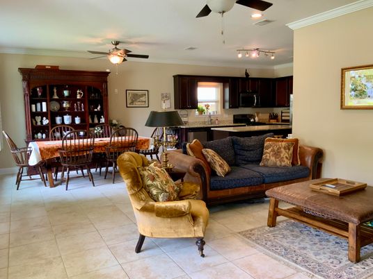 Dining room, Interior, Kitchen, Living room, Recessed Lighting