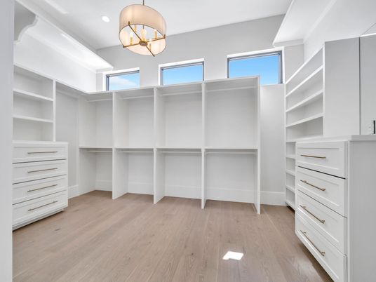 Interior, Pendant Lights, Recessed Lighting, Walk-in Closets, Wood Texture Flooring