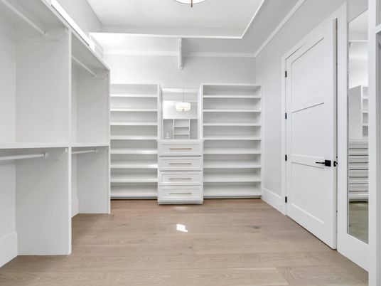 Interior, Walk-in Closets, Wood Texture Flooring
