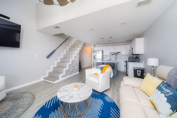 Interior, Kitchen, Living room, Recessed Lighting