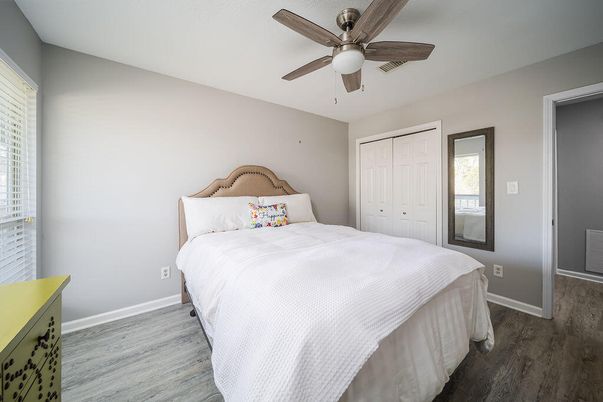 Bedroom, Interior, Wood Texture Flooring