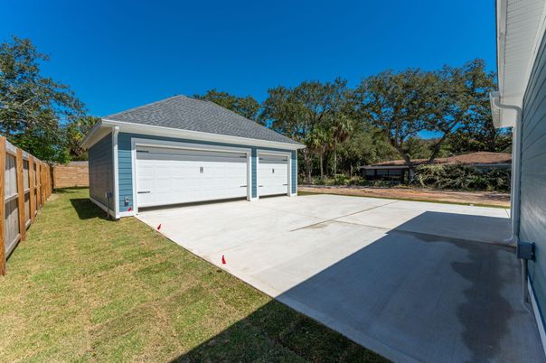 Backyard, Detached Garage, Exterior