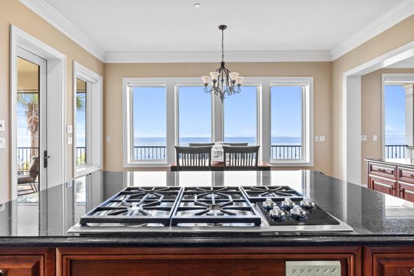 Chandelier, Dining room, Interior, Kitchen, Water