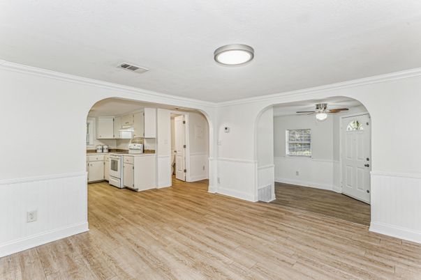 Interior, Kitchen, Wood Texture Flooring