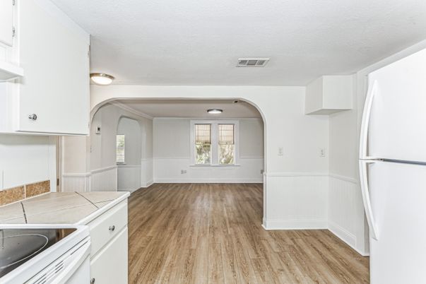 Interior, Kitchen, Wood Texture Flooring