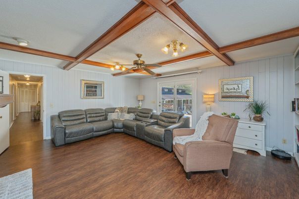 Interior, Living room, Wooden Beams, Wood Texture Flooring