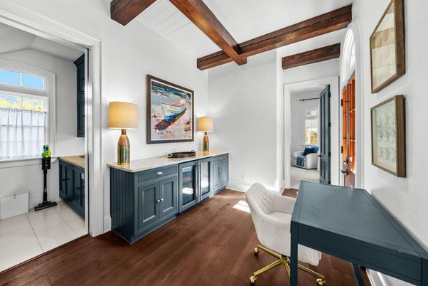 Home Office, Interior, Wooden Beams, Wood Texture Flooring