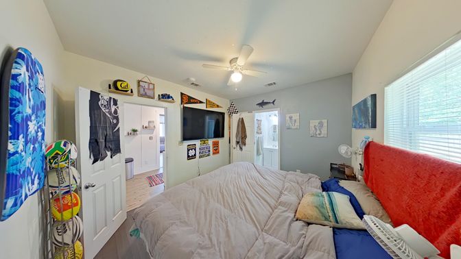 Bedroom, Interior, Wood Texture Flooring