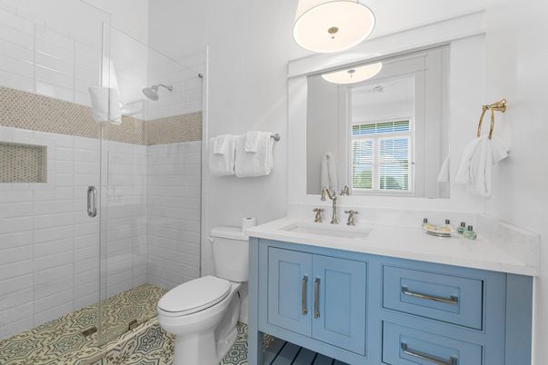 Bathroom, Glass Shower, Interior