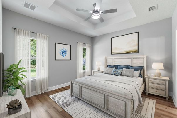Bedroom, Interior, Wood Texture Flooring