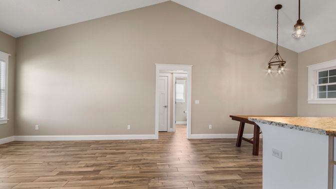 Interior, Pendant Lights, Wood Texture Flooring