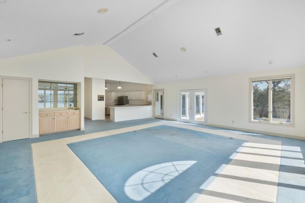 Empty room, Interior, Kitchen, Pendant Lights, Recessed Lighting