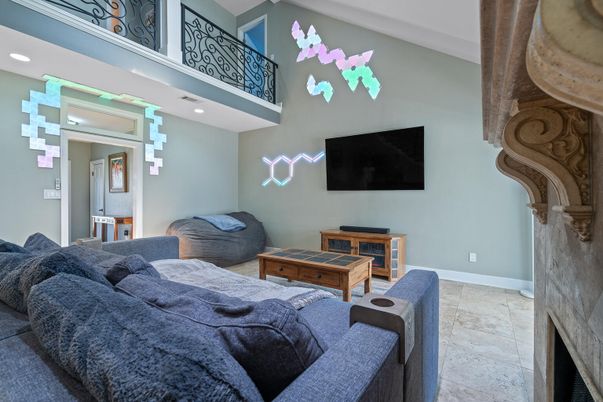 Interior, Living room, Recessed Lighting