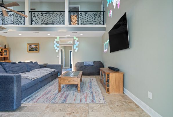 Interior, Living room, Recessed Lighting