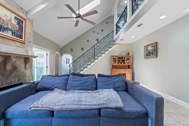 Interior, Living room, Recessed Lighting