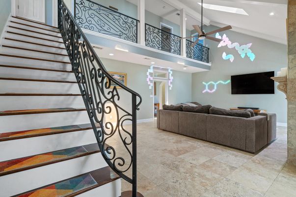 Interior, Living room, Recessed Lighting