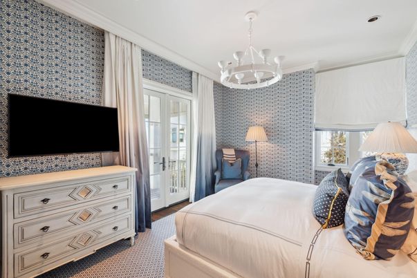 Bedroom, Chandelier, Interior