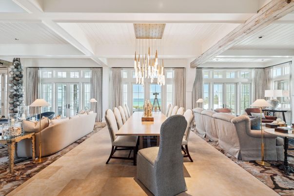 Dining room, Interior, Living room, Pendant Lights
