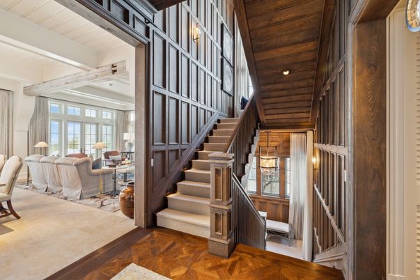 Interior, Recessed Lighting, Wooden Ceilings, Wood Texture Flooring, Wooden Walls