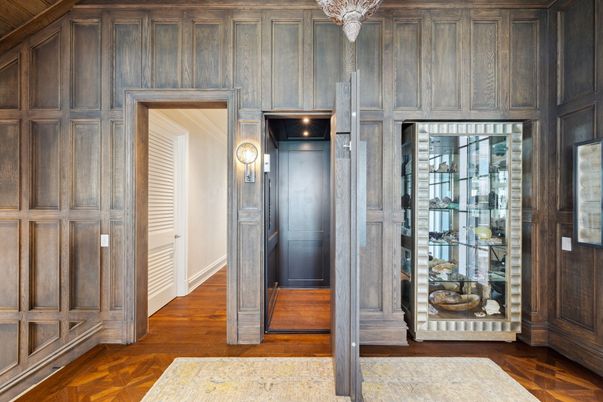 Chandelier, Interior, Wood Texture Flooring