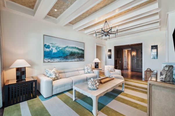 Interior, Living room, Pendant Lights, Wood Texture Flooring