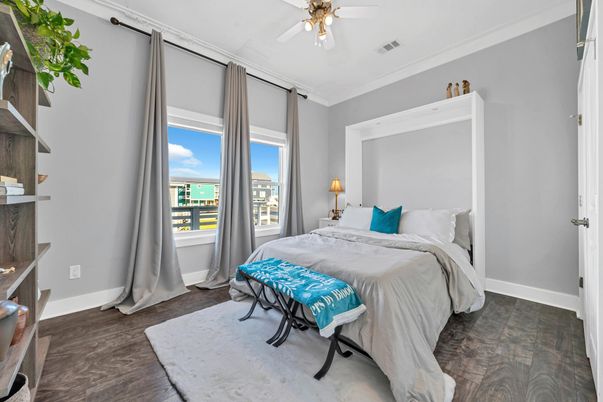 Bedroom, Interior, Wood Texture Flooring
