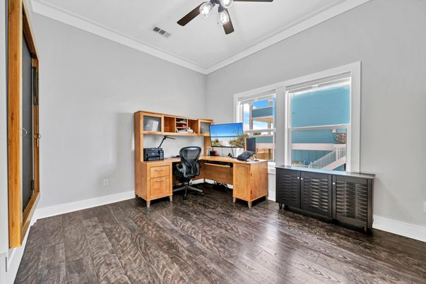 Home Office, Interior, Wood Texture Flooring