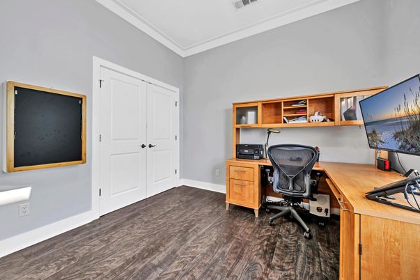 Home Office, Interior, Wood Texture Flooring