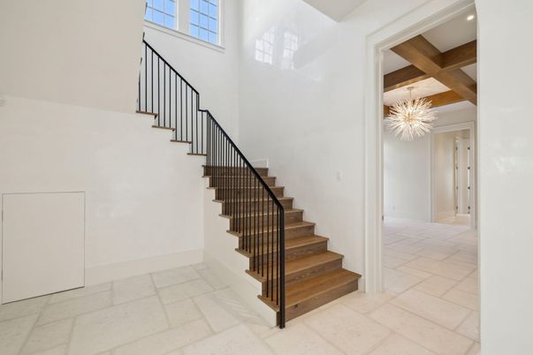 Chandelier, Interior, Recessed Lighting, Wooden Beams