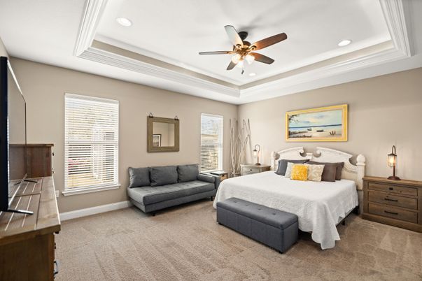 Bedroom, Interior, Recessed Lighting