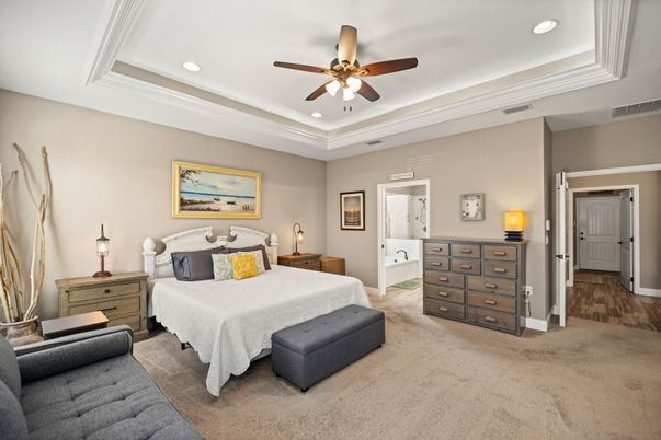 Bedroom, Interior, Recessed Lighting