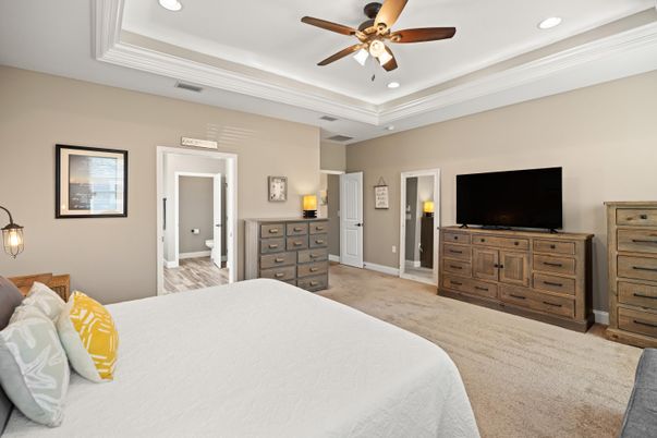 Bedroom, Interior, Recessed Lighting