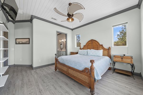 Bedroom, Interior, Wood Texture Flooring
