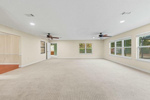 Empty room, Interior, Recessed Lighting