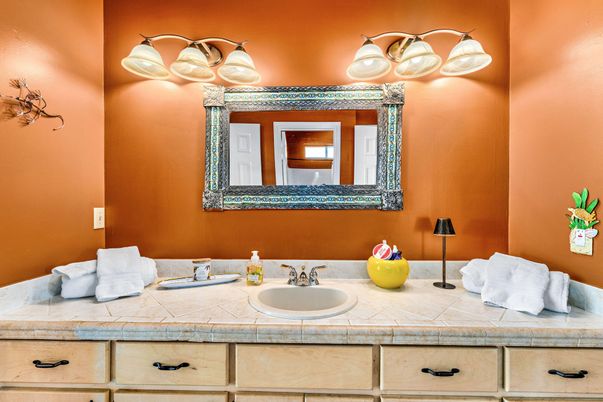 Bathroom, Dual Sink Vanities, Interior, Tile Countertops